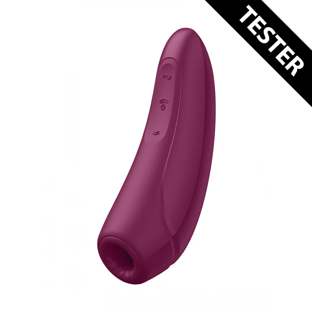 Satisfyer luchtdruk vibrator – Clitoris stimulator – Curvy 1Plus - Air Pulse Stimulator en Vibratie Satisfyer Tester - Afbeelding 1