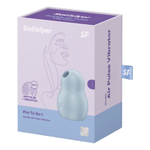 Satisfyer luchtdruk vibrator – Dubbele vibrator – Pro to Go 1 - Double Air Pulse Vibrator - Azul Satisfyer