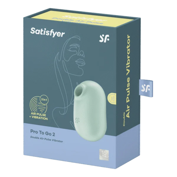 Satisfyer Pro to Go 2 Double Air Pulse Vibrator Mint