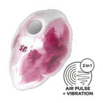 Satisfyer luchtdruk vibrator – App bestuurbare vibrator – Cloud Dancer - Rode Print Satisfyer - Image 6