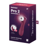 Satisfyer luchtdruk vibrator – Clitoris stimulator – Pro 2 Generatie 3 - Double Air Pulse Vibrator - Liquid Air - Wijnrood Satisfyer