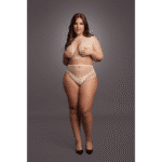 Lingerie set met netdetails en key‑hole voor sexy curvy silhouet – LIN - Afbeelding 4
