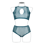 Lingerie set met netdetails en key‑hole voor sexy curvy silhouet – LIN - Afbeelding 12