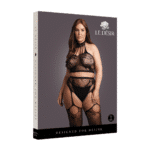 Sexy lingerie set met halter en visnet voor verleidelijke silhouetten – LIN - Afbeelding 7