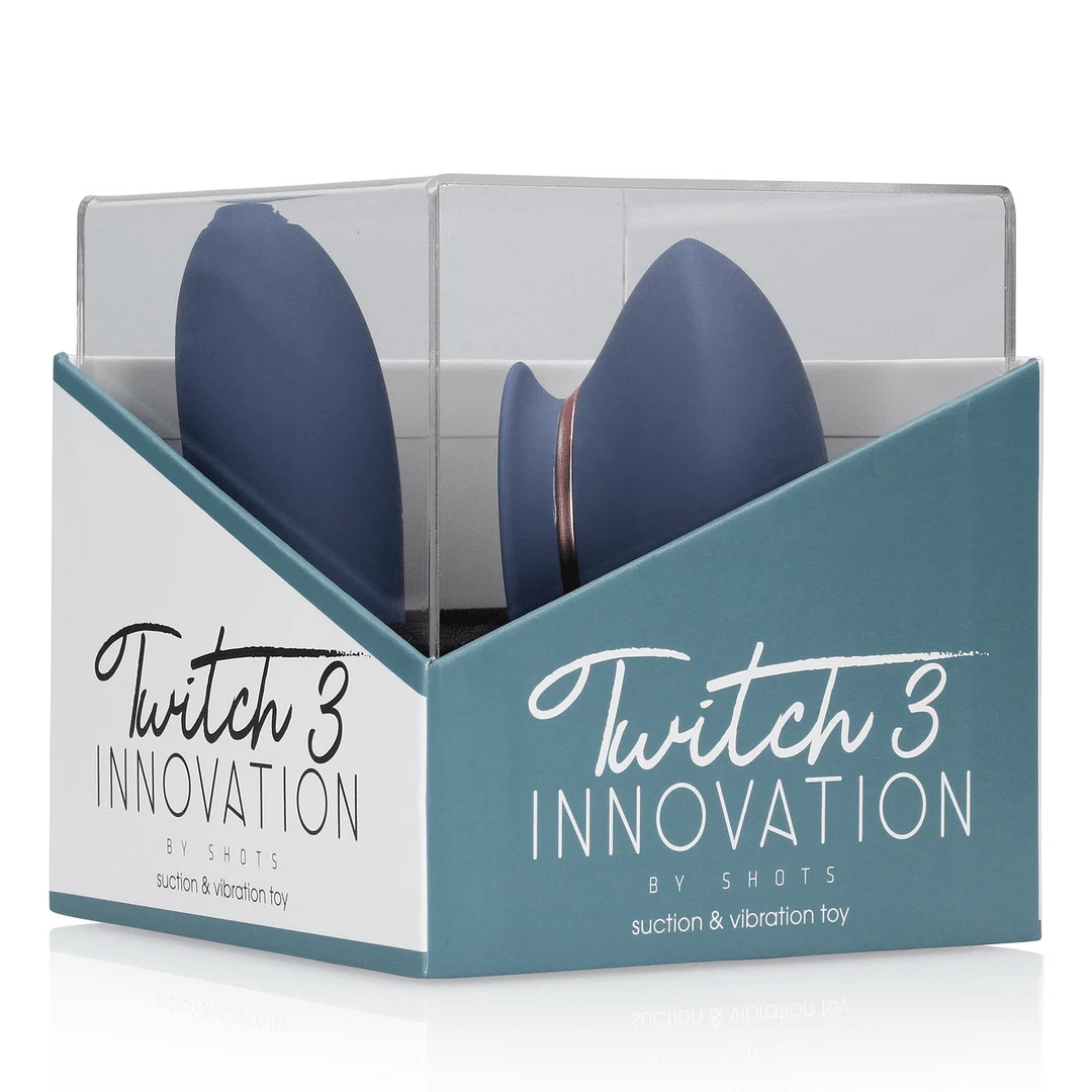 Luchtdruk vibrator – Flapper tong stimulator – Twitch 3 - Oplaadbare Vibrator en Suction/ Innovation by Shots - Afbeelding 1