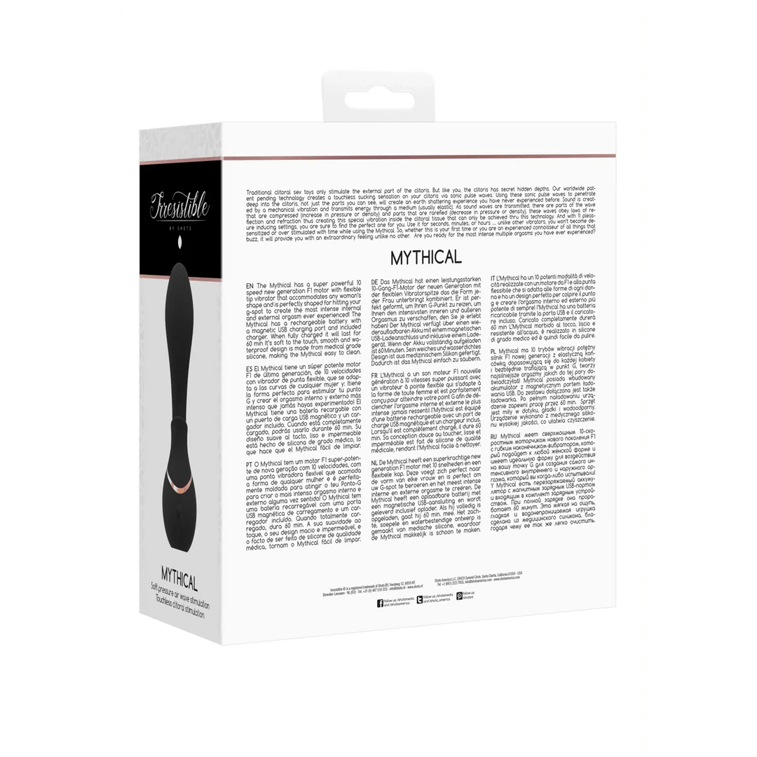 Luchtdruk vibrator – G-spot vibrator – Mythical - Air Pulse Vibrator Irresistible by Shots - Afbeelding 2