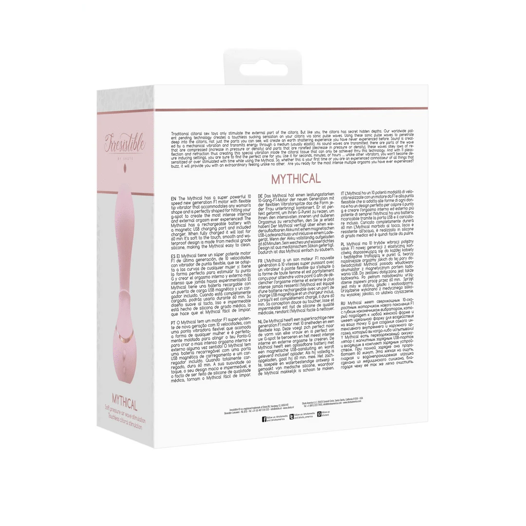 Luchtdruk vibrator – G-spot vibrator – Mythical - Air Pulse Vibrator Irresistible by Shots - Afbeelding 8