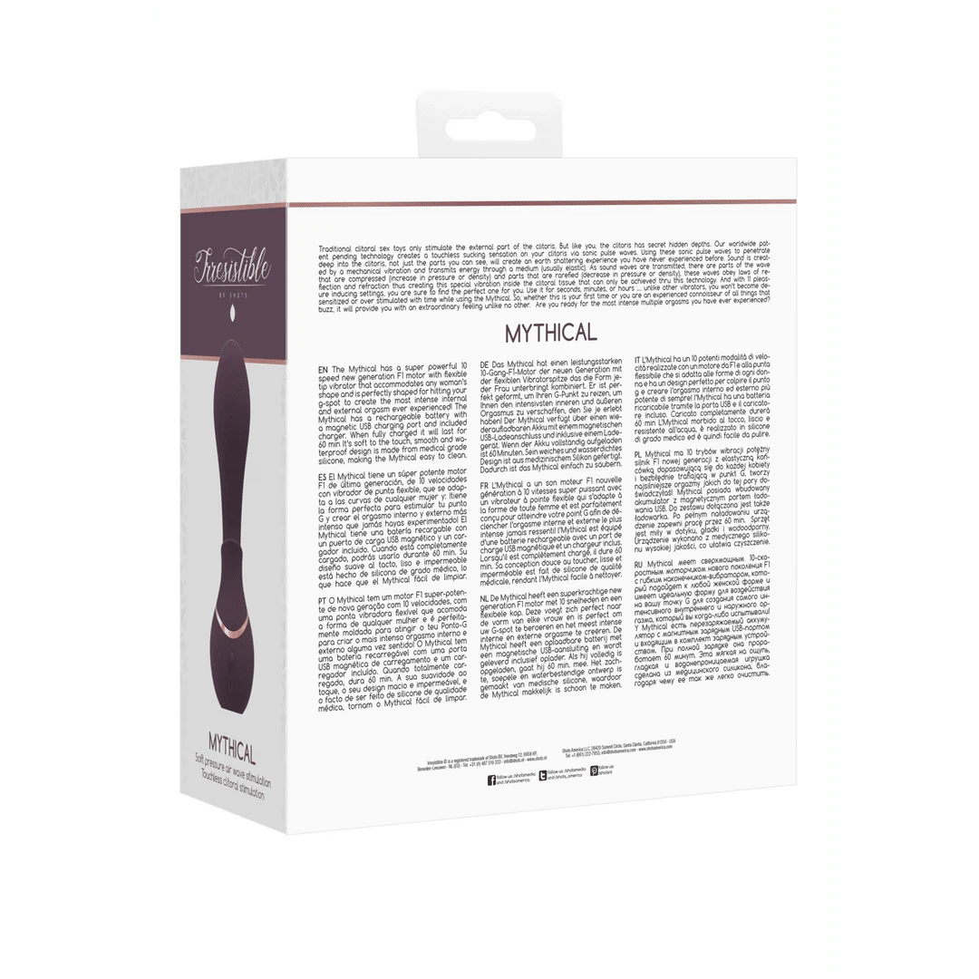 Luchtdruk vibrator – G-spot vibrator – Mythical - Air Pulse Vibrator Irresistible by Shots - Afbeelding 14