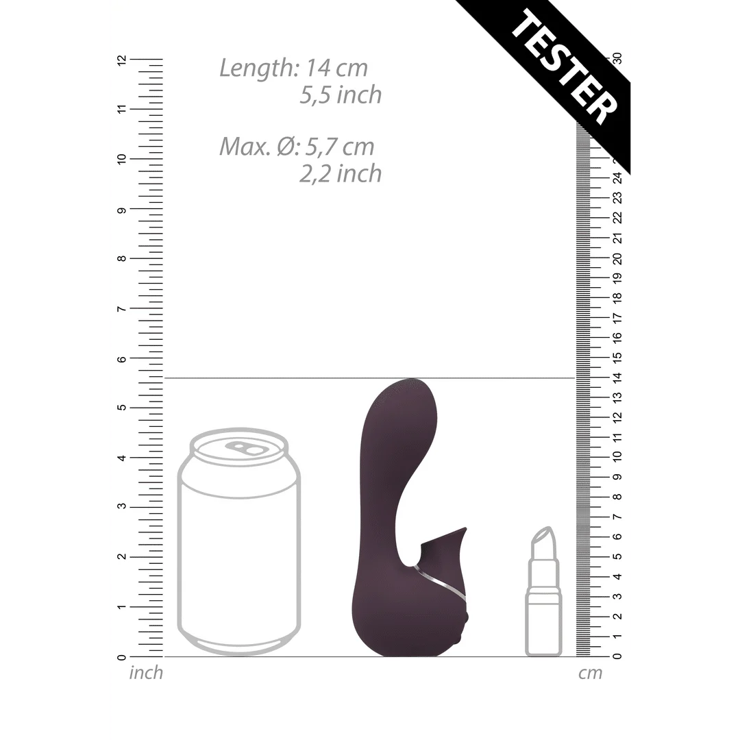 Luchtdruk vibrator – G-spot vibrator – Mythical - Air Pulse Vibrator Irresistible by Shots - Afbeelding 24