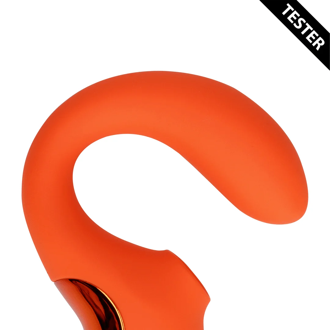 Vibromasseur à pression d’air – Vibromasseur point G – Vibromasseur point G avec pulse wave clitoridienne – Untamed Orange Loveline by Shots – Image 9