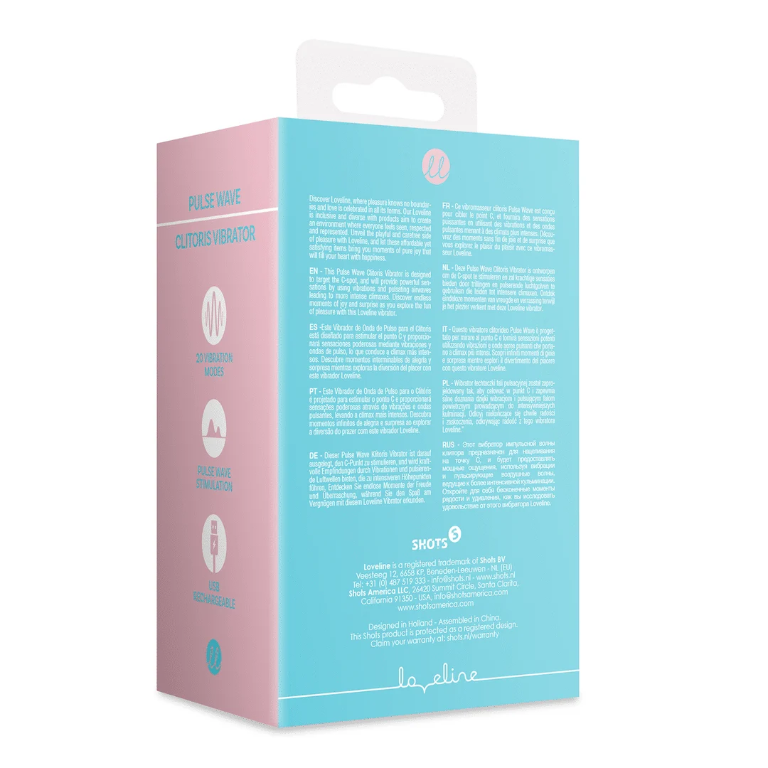 Vibromasseur à ondes de pression, stimulateur clitoridien Pulse Wave, Arctic Loveline by Shots – Image 2