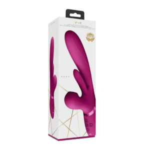 Luchtdruk vibrator – G-spot vibrator – Kura - Duwende G-Spot Vibrator met Flapper Tong en Pulse Wave Stimulator VIVE by Shots