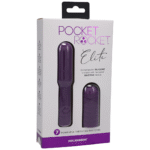 Mini vibrator – oplaadbaar met verwisselbare textuurhoes – Doc Johnson paars
