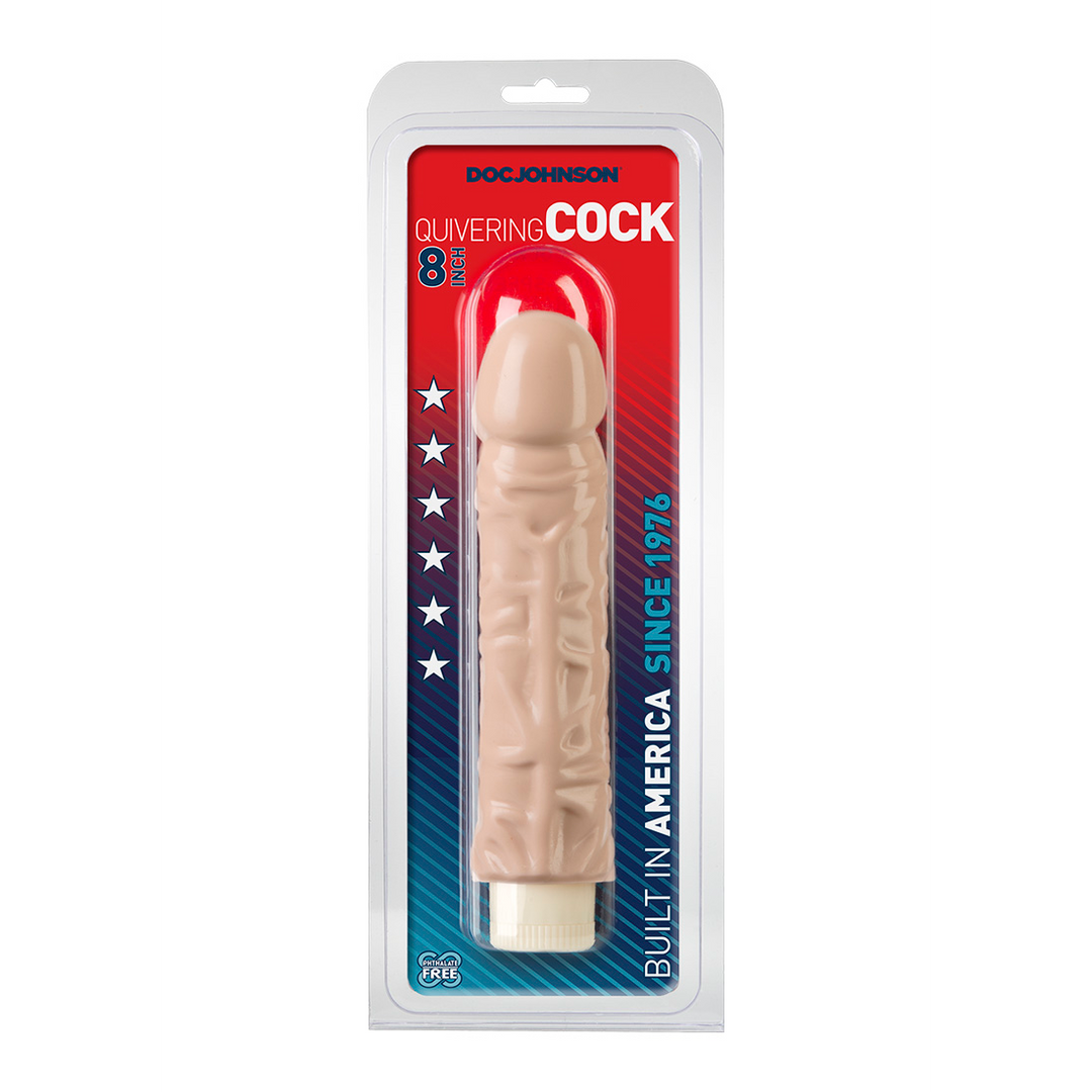 0418-01-CD-2 Realistische vibrator met meerdere snelheden – Trillende Pik Doc Johnson - Afbeelding 1