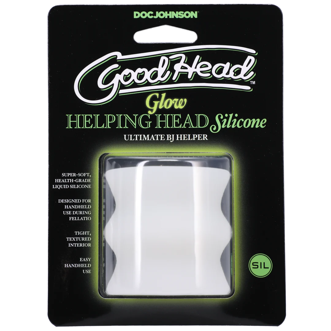 Glow Helping Head siliconen stroker