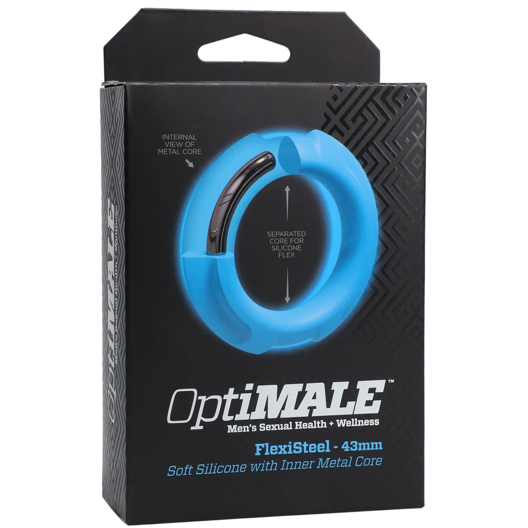0690-39-BX-2 Niet-vibrerende cockring met siliconen binnenmetaalkern β 43 mm - Afbeelding 1