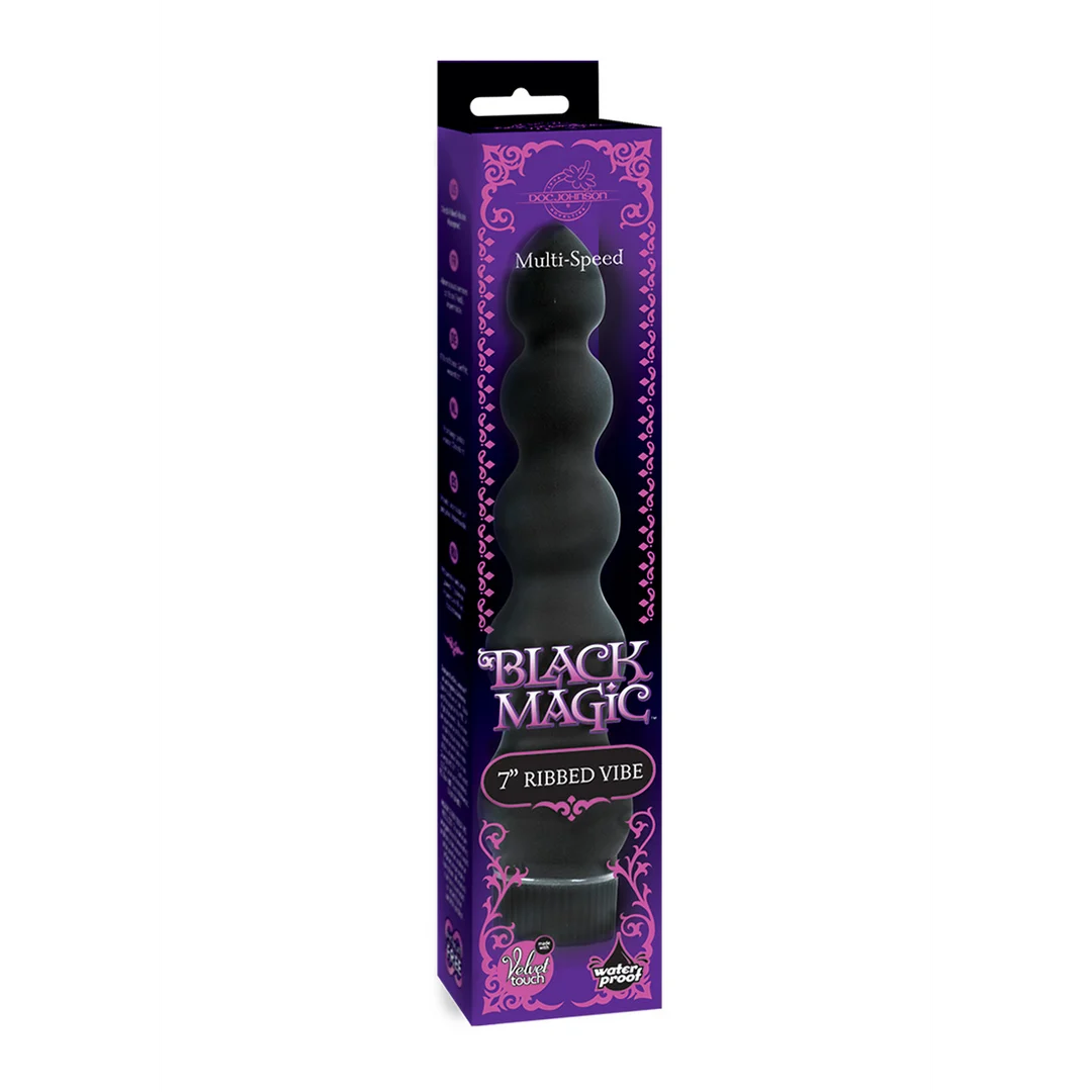 Geribbelde vibrator 7 / 18 cm - Afbeelding 1