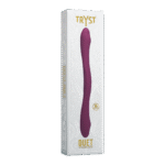 Duo vibrator met 10 standen – Duet - Dubbel Eind Vibrator met Draadloze Afstandsbediening - Berry