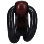 Niet-vibrerende cockring met handig sluit-en-lusontwerp – Zwart/Rood - Afbeelding 3