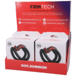 Niet-vibrerende cockring met asymmetrisch haak-en-lus ontwerp – 4 Pack Display - Afbeelding 2