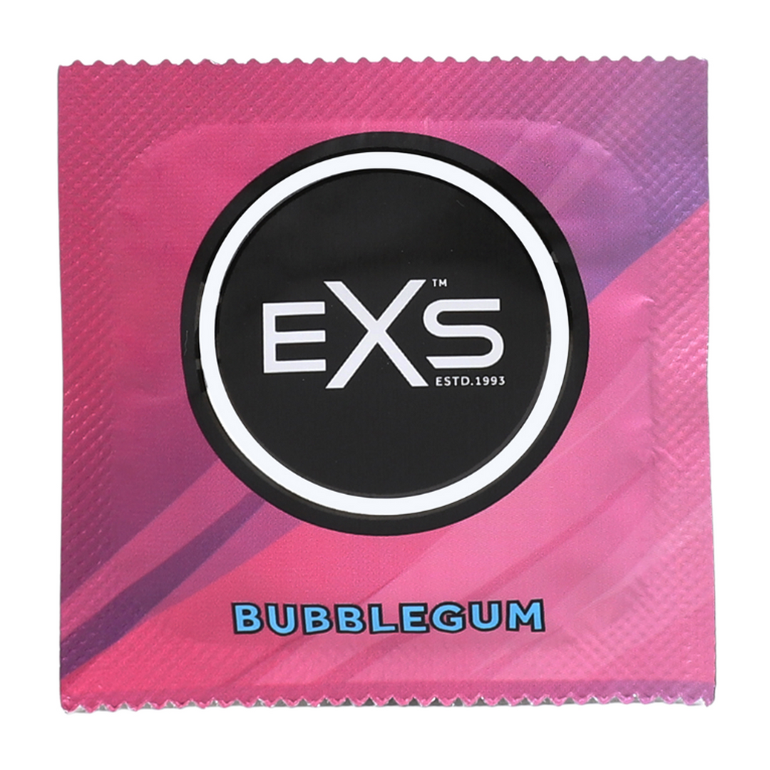 100EXSBUBB-5 Condooms met bubblegumsmaak – 100 stuks – EXS - Afbeelding 1