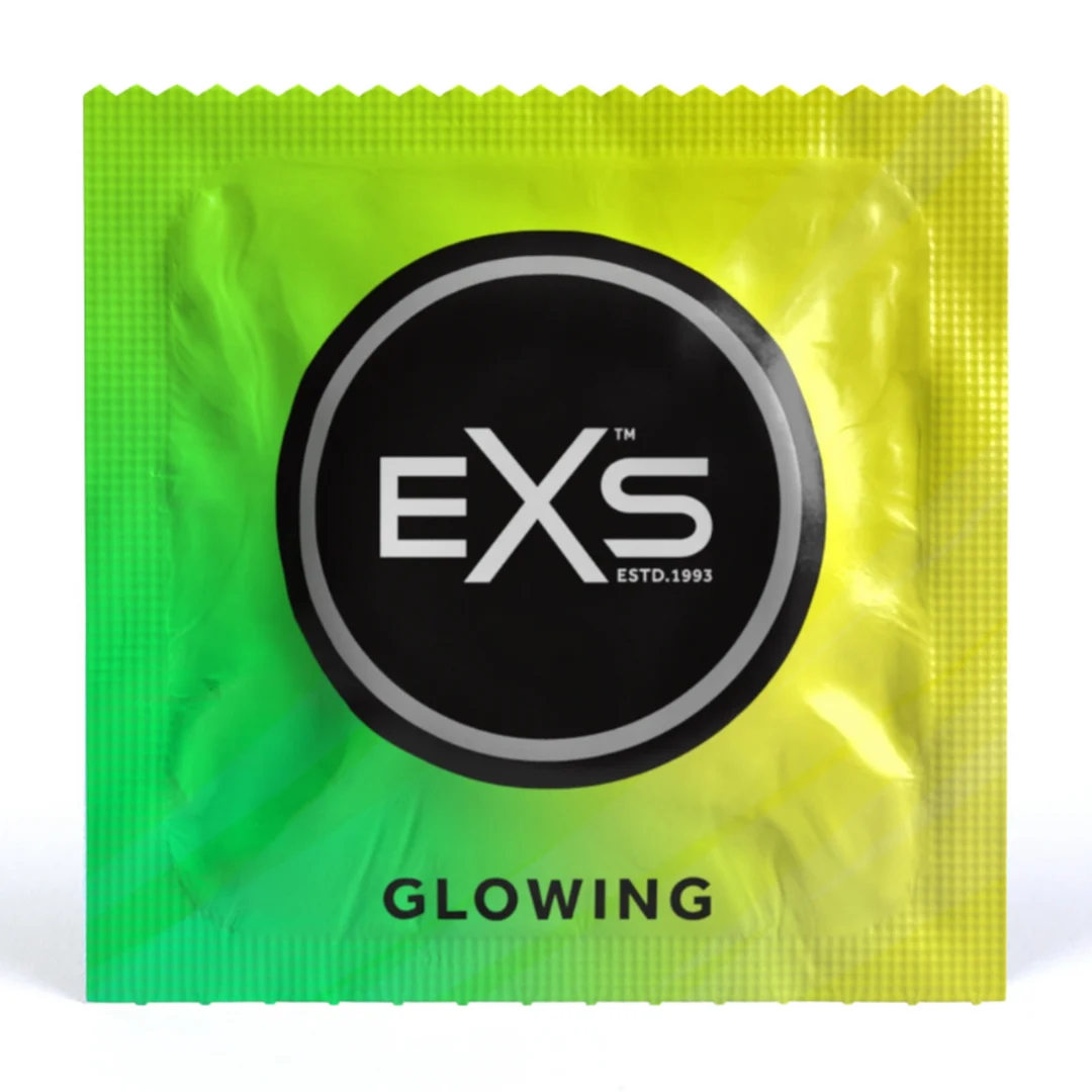 Preservativi EXS Glowing, 100 pezzi