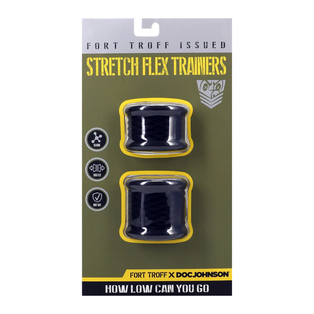 Stretch Flex Trainers in zwart - Afbeelding 1