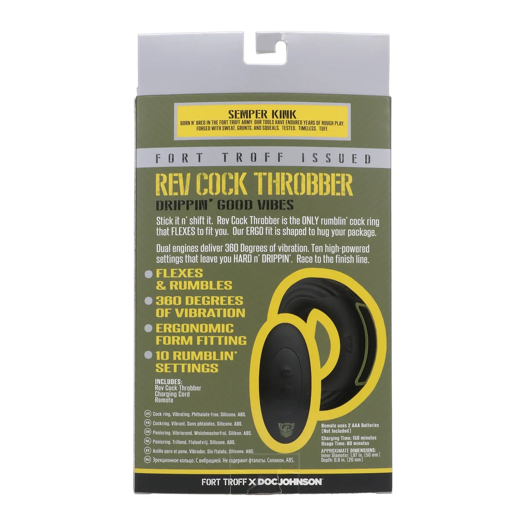 Anel peniano vibratório Doc Johnson Rev Cock Throbber - Image 2