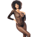 Visnet bodystocking met lange mouwen voor verleidelijke curvy look – Mapalé - Afbeelding 6