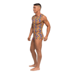 Sexy ondergoed mannen met regenboog visgraat voor feestelijke look – Male Power