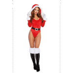 Kostuum met hooded body voor kerstlook roleplay lingerie - SexyPlus - Afbeelding 2