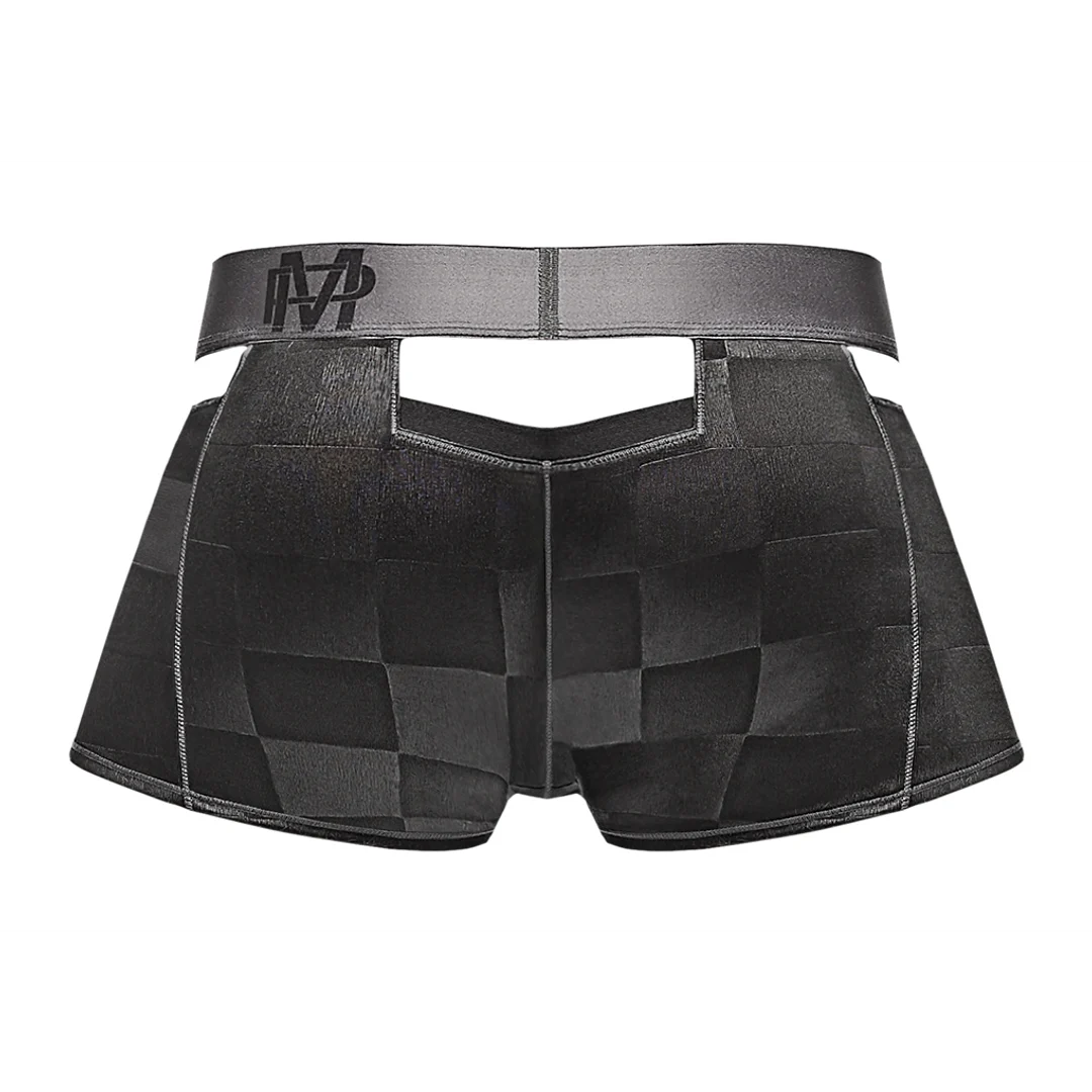 Male Power Cutout Shorts schwarz – Bild 9