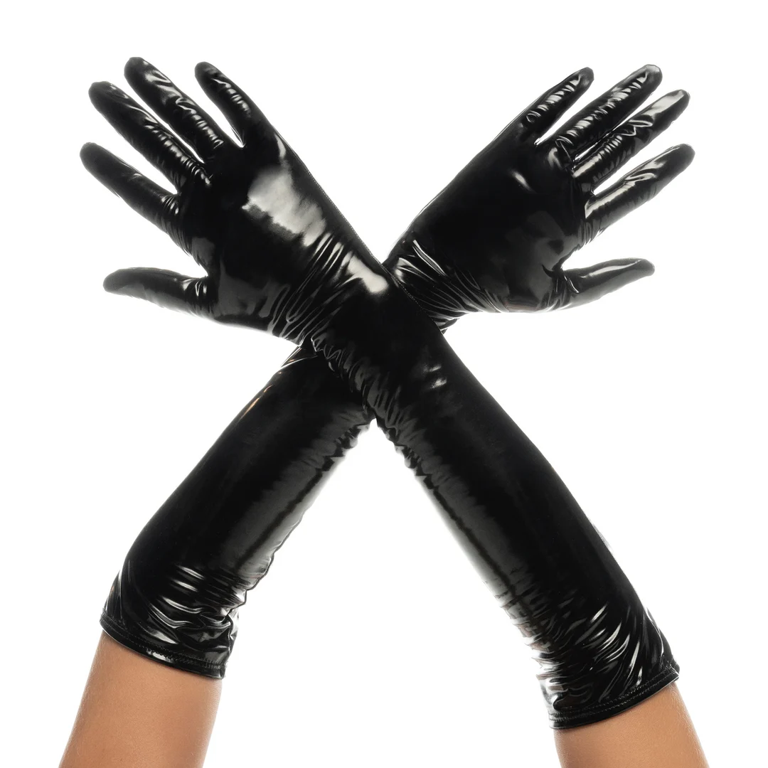 Mapalé Cruella hoogglans handschoenen L/XL