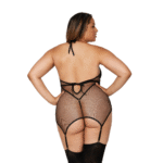 Jarretelset met diamond-vibes voor curvy lingerie-look – LIN