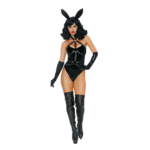 Roleplay lingerie kostuum met bunny harnas voor verleidelijke partylook – LIN - Afbeelding 2