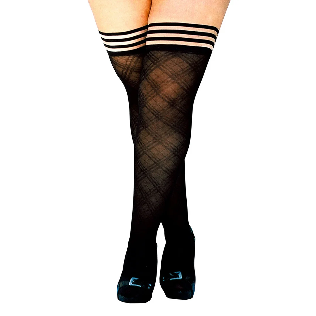 Bas cuissardes noirs Tiffany – Image 3