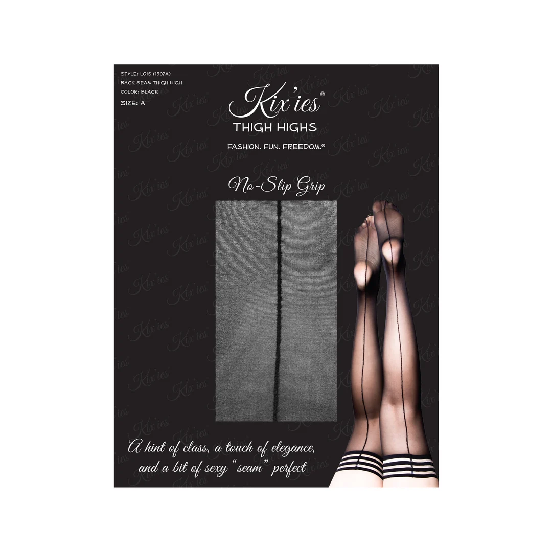 Calze autoreggenti con fascia in silicone per un look sensuale ed elegante, Kix'ies - immagine 7