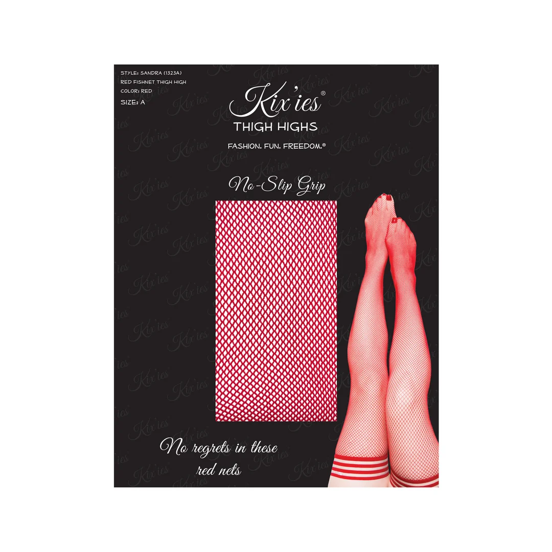 Bas résille rouges montants Kix'ies Sandra – Image 7