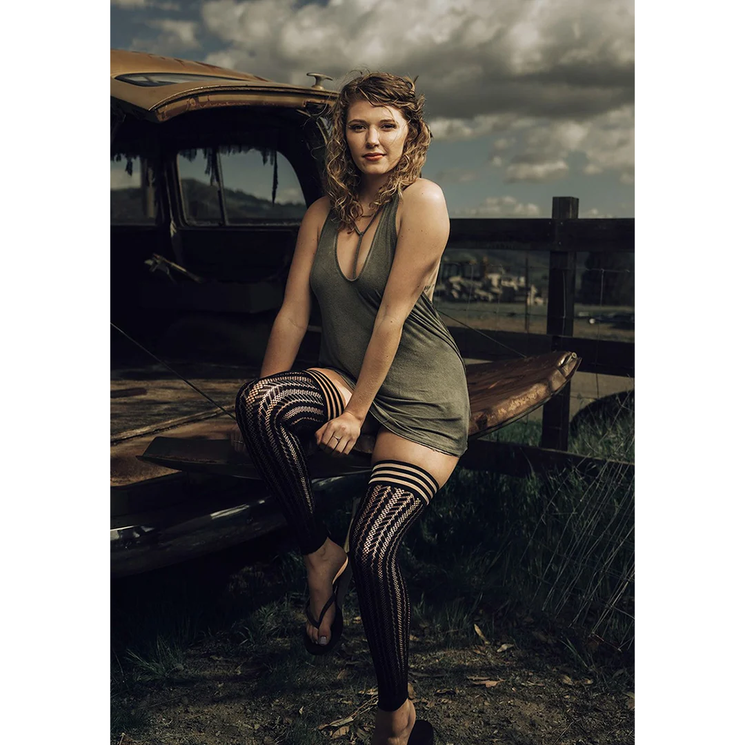 Kix'ies Lindsay oberschenkelhohe Strumpfhose schwarz – Bild 9