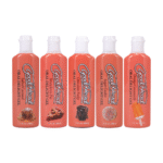 Glijmiddel met smaakje – Orale Delight Gel 5-pack voor orale stimulatie – Chocolade, Sinaasappel, Aardbei, Vanille, Caramel – 5 x 29 ml – Doc Johnson - Afbeelding 3