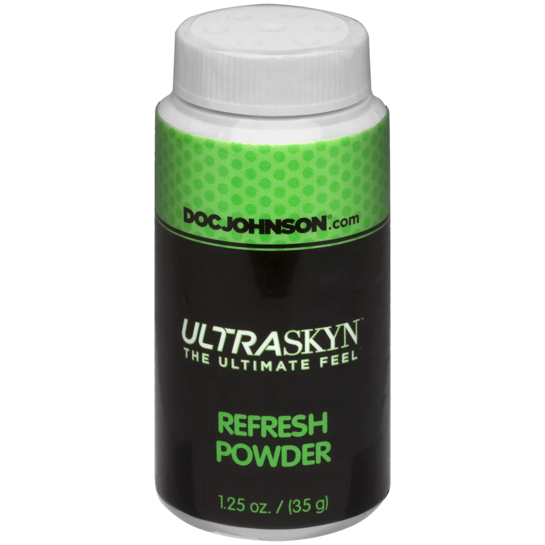 Masturbator poeder – ULTRASKYN verfrissend onderhoudspoeder – Geslachtsneutraal – Doc Johnson – 1 ons. fles - Afbeelding 1
