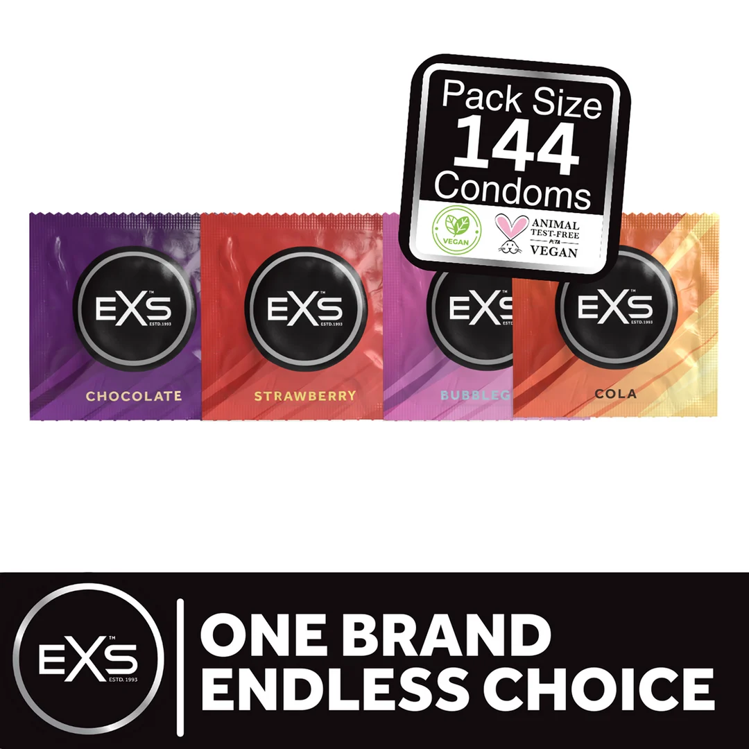 Préservatifs EXS aux saveurs assorties, 144 pièces – Image 2