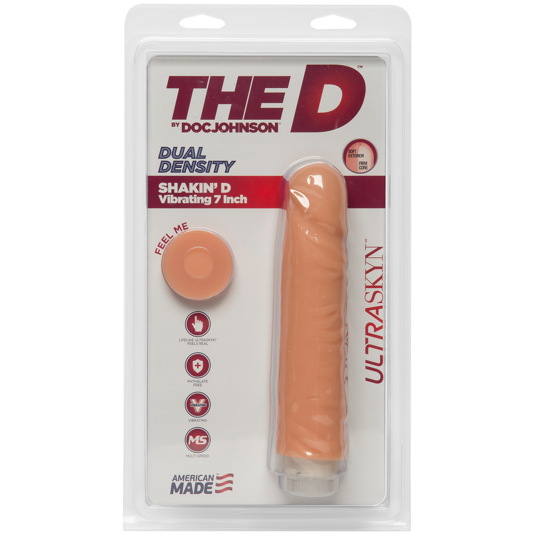 1701-07-CD-2 realistische vibrator – ULTRASKYN met draaibediening en meerdere snelheden – Doc Johnson - Afbeelding 1