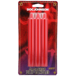 Japanse Drip Kaarsen – Rood – huidveilig warm drip-sensaties – geslachtsneutraal – Doc Johnson – 3 stuks