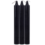 Japanse Drip Kaarsen – Huidveilige warme druppel voor zintuiglijk spel – Geslachtsneutraal – Doc Johnson – Zwart – 3 stuks - Afbeelding 2