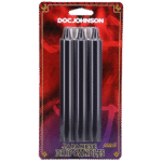 Japanse Drip Kaarsen – Huidveilige warme druppel voor zintuiglijk spel – Geslachtsneutraal – Doc Johnson – Zwart – 3 stuks