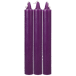 Japanse Druipkaarsen – Paars – Warme druppel voor sensorisch spel – Geslachtsneutraal – Doc Johnson – 3 stuks - Afbeelding 2