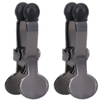 BDSM tepelklemmen met stevige grip – Nippers - RVS Nipple Klemmen met Silicone Tip - Zwart - Afbeelding 3