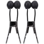 BDSM tepelklemmen met stevige grip – Nippers - RVS Nipple Klemmen met Silicone Tip - Zwart - Afbeelding 4