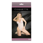 High cut teddy met diamond mesh en strikdetail voor curvy looks – Coquette - Afbeelding 7